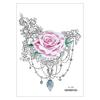 Cross-border novo impermeável peito tatuagem adesivo original grande figura sexy flor braço tatuagem adesivo descartável tatuagem adesivo