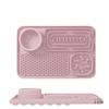 Tapete Lick para Pets Popular Transfronteiriço, Tapete de Silicone de Grau Alimentício para Treinamento de Alimentação Lenta com Ventosa, Tigela Multifuncional para Alimentação de Gatos e Cachorros