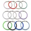 Chaveiro de Cor Sólida/Estilo Laser em TPU com Corda Enrolada Anti-Perda Anel de Bolsa DIY Material Pingente Fivela Anti-Perda Anel de Enrolar