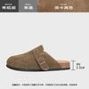 Sapatos Birkenstock de Solado Grosso para Mulheres, Outono e Inverno 2026, Mules Preguiçosos Slip-On Forrados com Lã, Meias-Sapatos Fechados para Uso Externo, Sapatos Birkenstock de Cortiça