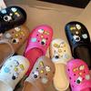 Zapatos de Agujeros Venta al por Mayor Ropa Exterior de Verano para Mujer 2024 Nuevo Antideslizante Fondo Grueso Zapatos de Playa Baotou Medias Pantuflas Puesto de Hombre