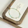 Pulsera de Lujo Ligero Estilo Coreano Pulsera de Piedra Natural Perla de Agua Dulce Pulsera de Perlas de Cristal Pulsera de Regalo para Estudiante Novia para Mujer
