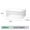 Caja de Almacenamiento para Refrigerador de Plástico Doméstico para Verduras y Frutas Sellada Caja de Almacenamiento de Grado Alimenticio para Refrigerador