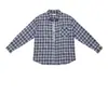 Camisa xadrez com blocos de cor estilo coreano para proteção solar feminina, jaqueta xadrez casual de manga longa com corte solto