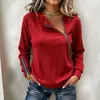 Sudadera con capucha de punto holgado, top de manga larga acanalado de cuello redondo con cremallera, diseño de puño con cremallera, transfronterizo europeo y americano