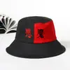 Chapéu de Pescador Bordado Japonês Diabo Chapéu Balde Chapéu de Pescador Feminino Protetor Solar Chapéu Balde Chapéu de Casal Casual para Exterior