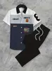 Exportación Transfronteriza Moda Casual para Hombre Camisa de Manga Corta + Traje de Pantalones Camisa Hawaiana Impresión Digital 3D