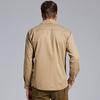 Suministro transfronterizo hombres al aire libre manga larga color liso algodón lavado talla grande holgada militar hombres camisa fabricantes al por mayor