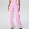 Pantalones de Yoga Ajustados Transpirables de Cruzar la Frontera de Cintura Alta Levanta Glúteos Rectos Holgados Adelgazantes Deporte al Aire Libre Correr Fitness Pantalones Largos
