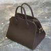 Bolso de mano de piel de vaca de primera capa, sencillo, de gran capacidad, para uso diario, versátil, tipo mensajero, de piel auténtica, para mujer