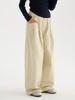Calça Larga Estilo Preguiçoso para Meninas Outono 2025 Nova Calça Casual de Cintura Alta com Caimento para Crianças Calça Larga Versátil