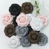 Tecido Retro Pequena Camélia Perfumada Rosa Flor Estéreo Artesanal DIY Broche Flor de Sapato Acessórios de Cabelo Decoração