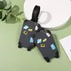 Etiqueta de Bagagem Desenho Animado Pvc Borracha Macia Etiqueta de Mala de Viagem Silicone Etiqueta de Bagagem 3D Etiqueta de Plástico Silicone