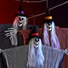 Fantasmas Pendurados de Halloween Transfronteiriços Crânios Gaze Fantasmas Pendurados Sala Secreta Casa Assombrada Decorações Penduradas para Pátio Adereços de Decoração de Terror Atacado