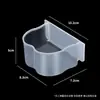 Caja de Comida para Pájaros Plástico Antiderrames Semicircular Colgante Caja de Comida Agua Papagayo Crestado Índigo Conejo Paloma Comedero Agua de Bebida Flor Caja de Comida