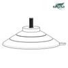 Amazon oferta caliente 60mm acero inoxidable tuerca de tornillo ventosa con M4M5M6M8M10 ventosa de plástico pvc transparente