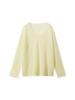 Suéter de Alpaca + Lana de Oveja Suave y Cómodo Cuello V/Cuello Redondo Clip para Fumar Estambre Floral Otoño 2024 para Mujer 082