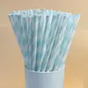 Palitos de Papel Azuis em Estoque Palitos Descartáveis Coloridos Decorativos Criativos Palitos para Sobremesa Bebida Festa Chá de Leite