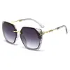 Gafas de Sol para Mujer de Moda y Tendencia con Protección UV para Exteriores, con Montura Grande que Hace que el Rostro Parezca Más Pequeño, Gafas de Sol Versátiles