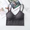 Ropa interior Kaka popular de celebridad de Internet sin costuras para mujer, sexy, espalda descubierta, pecho envuelto, chaleco deportivo de yoga