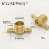 Flange de Soquete com Rosca Macho de Latão com Orelhas Rosca Externa Direta Borda d'Água Junta Única Rosca Macho Fabricante de Flange de Cobre
