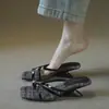 Nuevas Sandalias Cerradas de Estilo Chino con Diseño Elegante y de Moda, Versátiles para 2026, Calzado de Verano para Exteriores, Pantuflas Cruzadas para Mujer