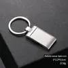 Chaveiro de metal personalidade criativa transferência de calor sublimação blank veneer laser publicidade chaveiro
