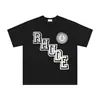 Marca de Nicho de Moda Rhude Verano Nueva Bandera de Corona Streetwear Retro Holgada Camiseta de Cuello Redondo de Manga Corta para Hombres y Mujeres
