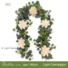 Enredaderas de flores artificiales Amazon, follaje artificial para exteriores, hojas de eucalipto, decoraciones para arcos de boda, enredaderas artificiales de dalia grandes