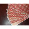 En stock calcomanía de número rojo etiqueta de talla de ropa calcomanías de talla de ropa redonda 85-140 84 por hoja