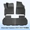 Adequado para Chevrolet Traverse 2024-2025 Tapetes de Chão e Tapete de Porta-Malas 3D de Material para Todas as Condições Climáticas Tpe