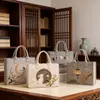 Bolsa de Feltro Transfronteiriça Impressão de Logotipo Empresa Presente para Empresas Bolsa Grande Capacidade Portátil Universal Bolsa de Feltro Atacado