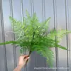 Plantas Verdes Artificiais para Casamento, Grama Aspargo Verde Estilo Floresta, Flores Artificiais Verdes, Materiais Florais Artificiais para Casamento, Série de Decoração para Salão de Casamento