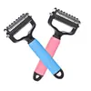 Peine desenredante para mascotas para gatos y perros, Herramienta para adelgazar el pelo, Cepillo para mudar, Peine especializado para eliminar el pelo suelto, Herramienta para eliminar el pelo de gato