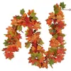 Pumpkin de Outono Artificial de Fronteira Novo Produto Rattan Folha de Bordo Simulada Flor de Janela Paisagismo Amazon Rattan de Folha de Bordo Simulada