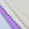 Em estoque Tecido de pelo de coelho listrado 10mm, veludo de coelho pelo de coelho pelúcia listrada tecido para brinquedo roupa boneca