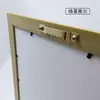 Marco de fotos con gancho dentado largo de un solo lado, dorado y negro, suministro directo de fábrica, accesorios de punto de cruz enmarcados, gancho de hardware