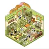 Pegatinas para Diario de Mascotas, Pegatinas 3D de Escena de Casa de Dibujos Animados, Varios Mundos en Miniatura, Casas 3D Divertidas para Collages