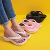 Chanclas de Verano 2025 para Mujer, Moda Nueva, Antideslizantes, Sencillas, con Suelas Gruesas y Tacones Altos para Uso en Exteriores