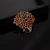 Broches de Frutas Estilo Corte Europeu e Americano Mais Vendidos Transfronteiriços para Mulheres: Broches Pavão, Cisne, Cereja, Maçã, Durian, Limão