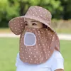 Sombrero para el sol, sombrero para recoger té de verano, protector solar, mascarilla para mujer, protección UV, sombrero para el sol, ciclismo para hombre, trabajo para mujer