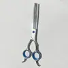 Tijeras populares para cabello de bebé de cabeza redonda Amazon traje de tijeras para cabello de anillo grande tijeras planas cortas tijeras de diente fino