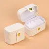Caja de joyería Amazon aterciopelada, caja de embalaje de joyería portátil exquisita de alta gama, caja de almacenamiento para accesorios de anillo de collar
