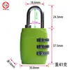 Candado de Combinación Transfronterizo, Candado de Combinación para Maleta, Mochila, Bolso Escolar, Candado de Combinación de Aleación de Zinc para Gimnasio