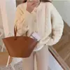 Estilo coreano outono e inverno Novo Estilo preguiçoso suave elegante vintage torcido gola redonda cardigã de malha suéter casaco feminino top