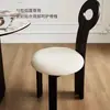 Mesa y silla de comedor retro de lujo ligero estilo francés para el hogar de madera maciza silla clave silla de comedor de fresno de diseño silla estilo antiguo