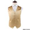 Fábrica de Fuerza Chaleco Holgado de Poliéster Liso para Hombre Traje de Poliéster Chaleco Sencillo para Banquete de Negocios Personalización