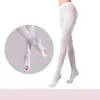 Meia-calça 40D branca de veludo sem costura para prática de dança, fina e macia, para adultos e crianças, primavera e outono