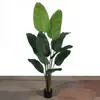 Plantas verdes artificiales desmontables transfronterizas, platanero artificial de viajero, decoración interior de alta gama, plantas falsas para el hogar y la oficina, plantas en maceta de pie