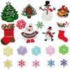 Aplicación de Alce Bordada Accesorios Navideños Bordados Capítulo Bordado Calcomanías de Tela Navideñas Accesorios de Prenda de Alta Gama Calcomanías Parche